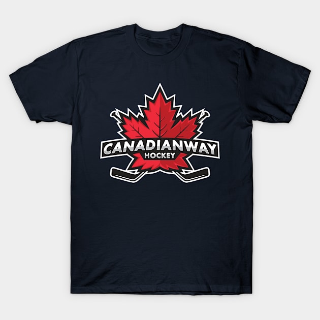 Canadian Hockey Maple Leaf T-Shirt by saigon199x